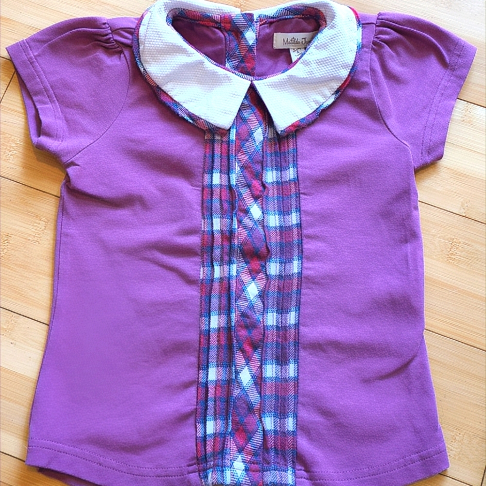 Matilda Jane Katherina Purple Collar Tee